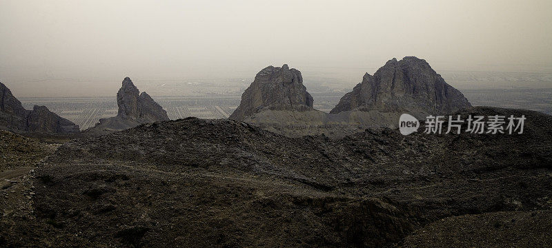 山全景Jebel Hafeet阿拉伯联合酋长国